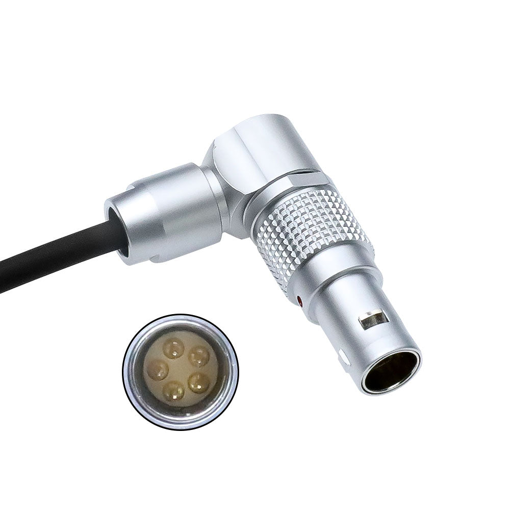 Alvin&#39;s Cables Tentacle Sync Adapter Cable Tentacle Timecode Generator 3.5mm to ARRI Alexa Sound Devices 5 Pin Connector 12 o&#39;clock Up Direction