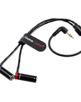 Alvin's Cables 3.5mm TRS to Dual TA3M Y Splitter Cable, 1/8’’ TRS to 2 Low Profile Mini XLR 3 Pin Male Breakout Audio Cable for RØDE Wireless GO II, for Canon C70 Camera, 45cm|18inches