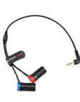 Alvin's Cables 3.5mm TRS to Dual XLR Male Y Splitter Cable, 1/8’’ TRS to 2 XLR 3 Pin Male Breakout Audio Cable for RØDE Wireless GO II MixPre Recorder Unbalanced, 45cm|18inches