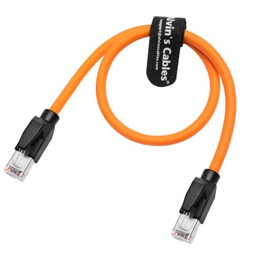Alvin&#39;s Cables RJ45 Ethernet Cable, Cat6 Shielded Industrial Profinet Ethernet Cable High-Flex Drag-Chain High-Speed Gold-Plated Connectors for PLC, Robotics &amp; Motion Control