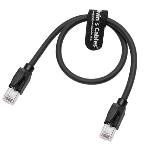 Alvin&#39;s Cables RJ45 Ethernet Cable, Cat6 Shielded Industrial Profinet Ethernet Cable High-Flex Drag-Chain High-Speed Gold-Plated Connectors for PLC, Robotics &amp; Motion Control