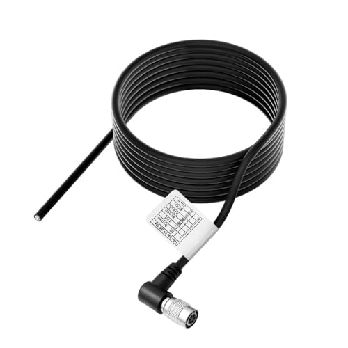 Alvin’s Cables HR10A-7P-6S Hirose 6 Pin Female to Open End Power I/O Cable High Flex Shielded for Sony CCD XC-75, Basler Ace GigE, AVT GigE Industrial Camera 9.8ft/3m