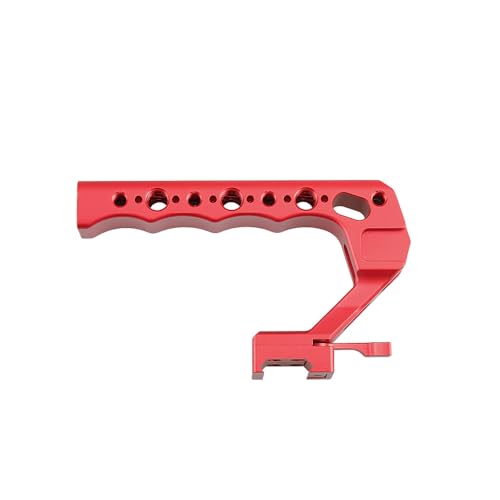 Alvin's Creativity Camera Top Handle with 3/8"-16 ARRI-Style Locating Pins, NATO Clamp Mount, 1/4"-20 &amp; 3/8"-16 Threads and 3 Cold Shoes for Camera Cages and Rigs