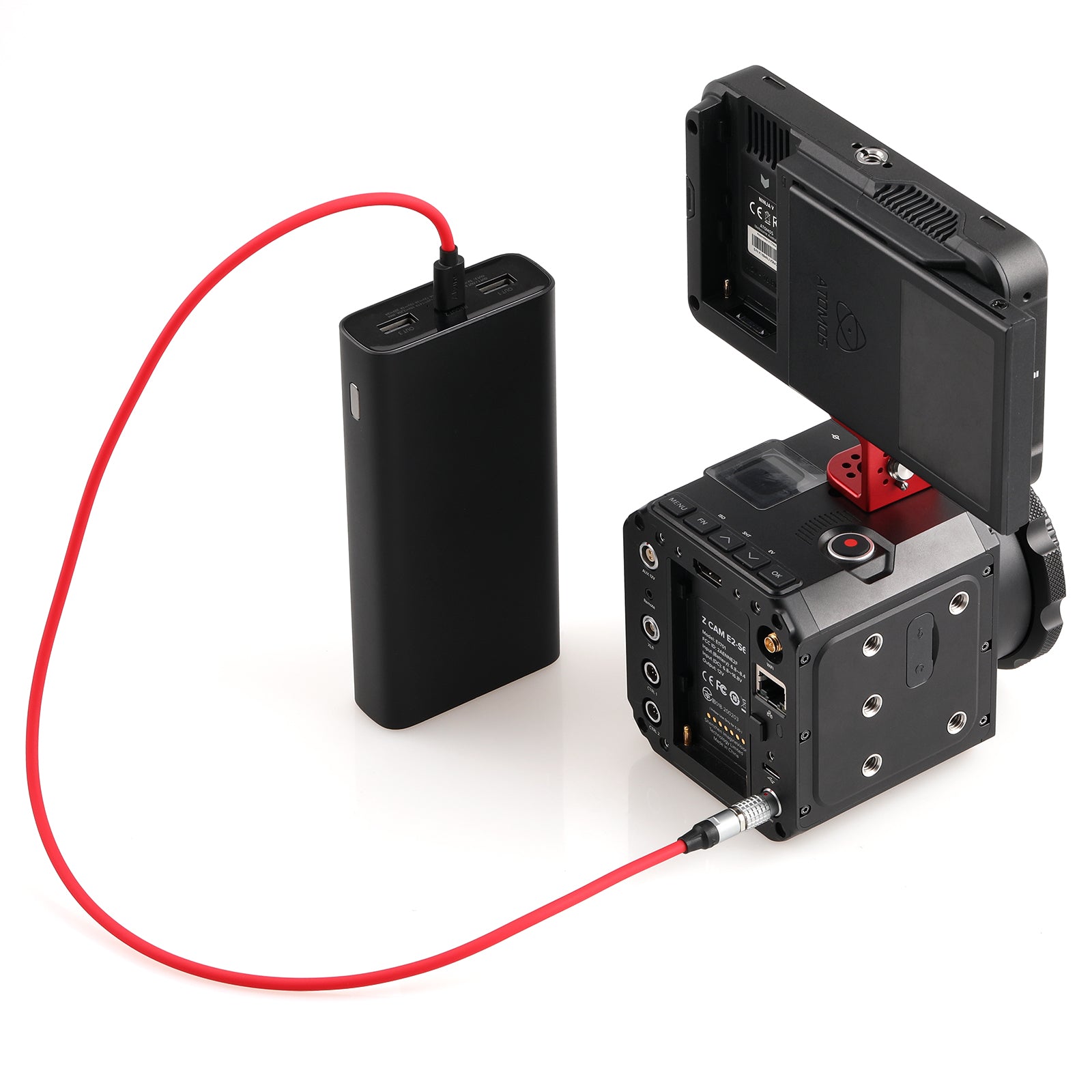Alvin&#39;s Cables Ultra Soft USB-C Type-C to 2 Pin 12V Fast Charging Power Cable for Tilta| Teradek| SmallHD| Z-CAM| Blackmagic Pyxis 60cm|24inches