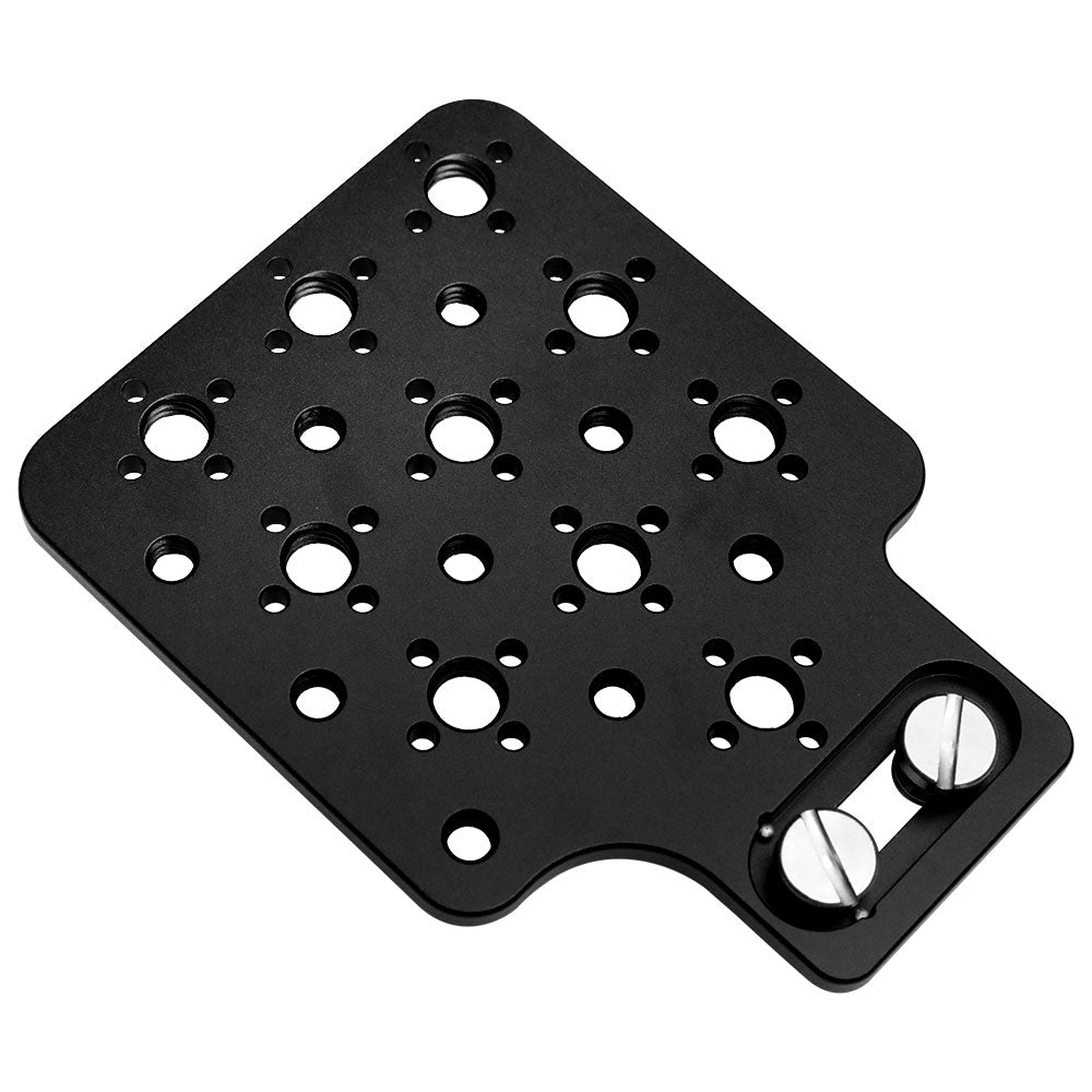 Alvin’s Cables Multifunctional Cheese Plate with 3/8 1/4 Threads, Side Mounting Plate for ARRI RED Camera with 3/8’’ Screws-A0124