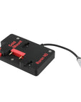 Alvin's Cables Gold Mount Battery Plate for DJI Ronin 4D, G-Mount Power Plate with D-Tap & 0B 2-Pin Outputs, Straight / Rotatable Right Angle 1B 6-Pin Power Cable, Red / Black