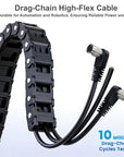 Alvin's Cables HR10A-7P-6S Hirose 6 Pin Female to Open End Power I/O Cable for Sony CCD, Basler, Keyence, Cognex, Baumer, Hikvision Industrial Camera, High Flex Shielded A-Type