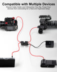 Alvin's Cables D-tap Splitter Cable Dtap Male to 4 Port D Tap Female Splitter Hub Power Cable for ARRI RED Teradek SmallHD SmallRig V-Mount|Gold-Mount Battery 40cm/15.7in