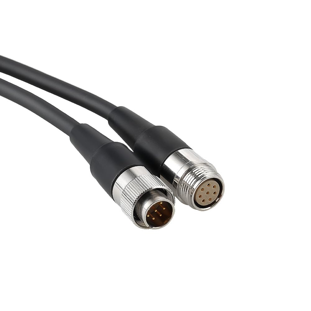 Alvin's Cables Zoom Controller Extension Cable for Canon Fujinon Servo Lenses 8 Pin Male to Female Cable for ENG/EFP Broadcast Lenses 1M 3.3ft