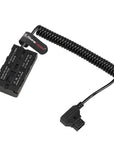 Alvin's Cables D-tap to NP-F Dummy Battery Power Cable Coiled for Atomos Ninja| SmallHD| Feelworld Monitor, with DC D-tap Port, for Sony NP-F550| F570| F770| F970
