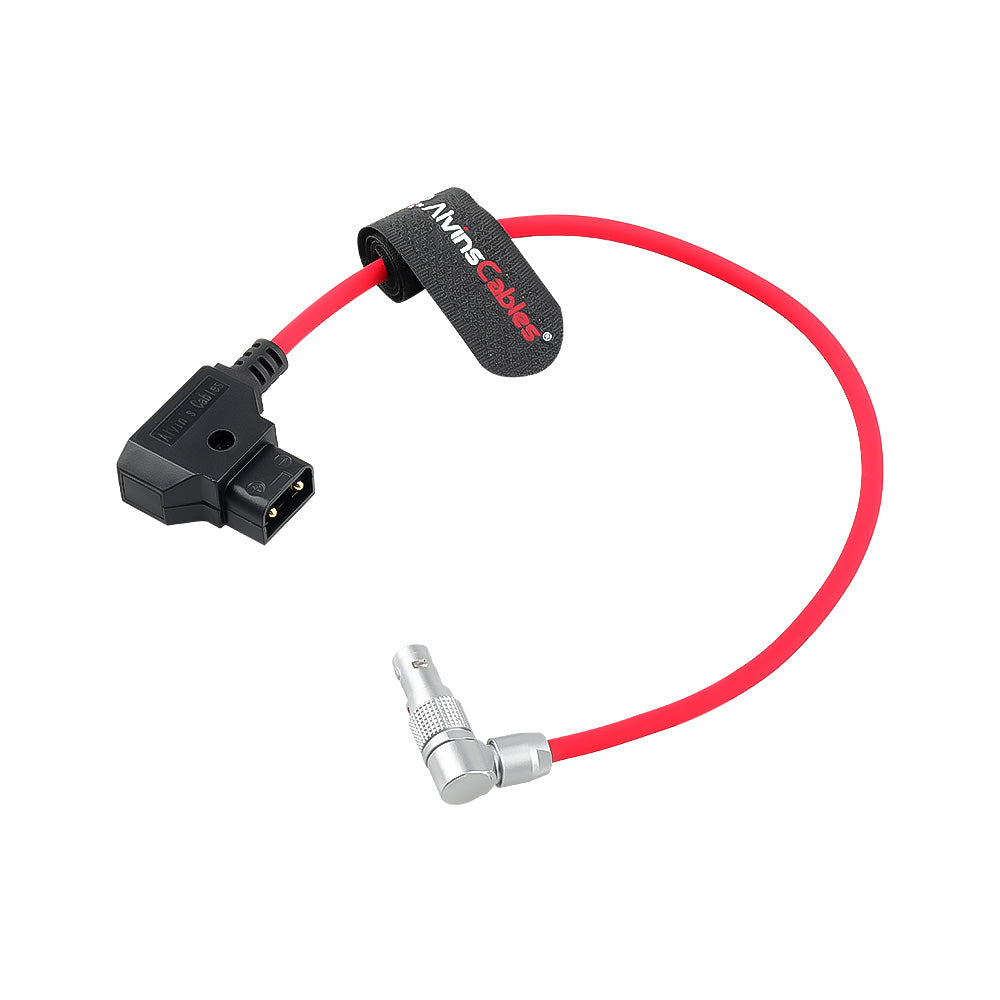 Alvin's Cables Rotatable Right Angle 2 Pin to D-tap Power Cable for Z CAM E2 S6/F6 Adjustable 90 Degrees 2 Pin, Ultra Soft 30cm|12inches