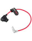 Alvin's Cables Rotatable Right Angle 2 Pin to D-tap Power Cable for Z CAM E2 S6/F6 Adjustable 90 Degrees 2 Pin, Ultra Soft 30cm|12inches