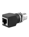 Alvin's Cables M12 A-Code 8-Pin to RJ45 Adapter Cat6a IP68 Waterproof Shielded, M12 Female to RJ45 Female Industrial Ethernet Connector for Cognex Keyence GigE Vision Basler AVT Sony CCD Cameras