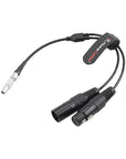 Alvin's Cables DMX Adapter Cable for Aputure Sidus One Storm 80c, 3-Pin to Dual 5-Pin XLR Male Female Y-Splitter DMX Cable 30cm 12inches
