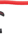 Alvin's Cables D-Tap to BMPCC 6K 4K Coiled Power Cable, Straight Weipu 2-Pin Female to D-Tap Male, Braided Ultra Flexible Coiled Cable for Blackmagic Pocket Cinema Camera 4K/6K/6K Pro, V-Mount, Red