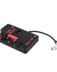 Alvin's Cables Gold Mount Battery Plate for DJI Ronin 4D, G-Mount Power Plate with D-Tap & 0B 2-Pin Outputs, Straight / Rotatable Right Angle 1B 6-Pin Power Cable, Red / Black