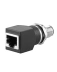Alvin's Cables M12 A-Code 8-Pin to RJ45 Adapter Cat6a IP68 Waterproof Shielded, M12 Male to RJ45 Female Industrial Ethernet Connector for Cognex Keyence GigE Vision Basler AVT Sony CCD Cameras
