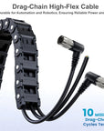 Alvin's Cables HR10A-7P-6S Hirose 6 Pin Female to Open End Power I/O Cable for Sony CCD, Basler, Keyence, Cognex, Baumer, Hikvision Industrial Camera, High Flex Shielded B-Type