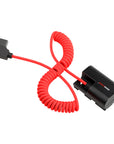 Alvin's Cables LP-E6PNH Dummy Battery to D-Tap Braided Coiled Power Cable