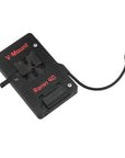 Alvin's Cables V Mount Battery Plate for DJI Ronin 4D, V-Mount Power Plate with D-Tap & 0B 2-Pin Outputs, Straight / Rotatable Right Angle 1B 6-Pin Power Cable, Red / Black