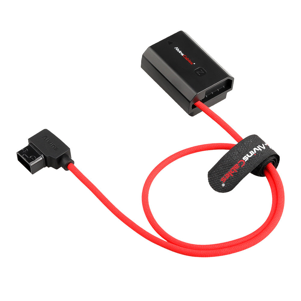 Alvin's Cables NP-FZ100 Dummy Battery to D-TAP Braided Cable, 60cm, Black