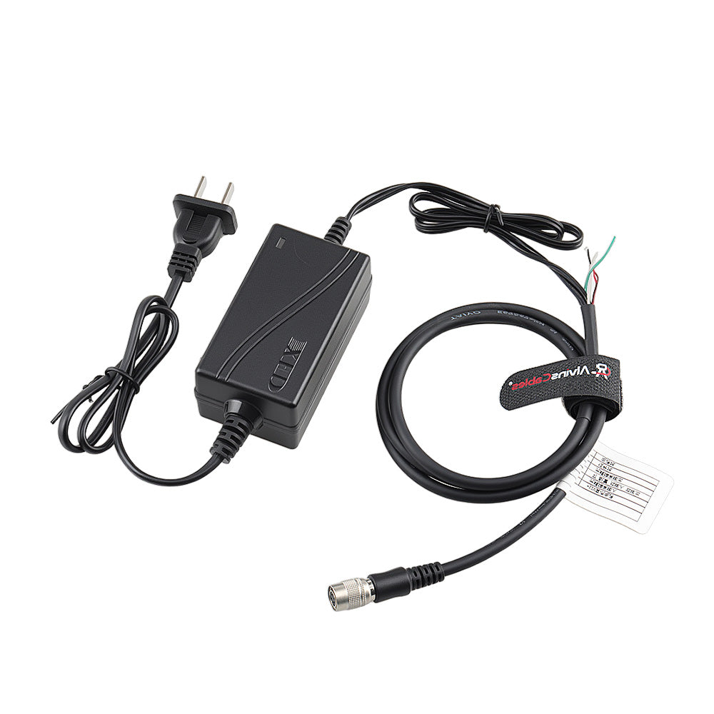 Alvin's Cables Industrial Camera IO Trigger Cable + HR10A-7P-6S Hirose 6 Pin Female Power Adapter for MindVision, PointGrey, Basler Gige, AVT CCD GigE Camera 12V 2A (1m/ 3.3Ft)