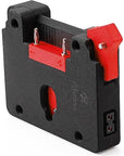 Alvin's Cables Gold Mount Battery Plate for SmallHD Ultra 5 & Ultra 7, Direct Contact Power Supply with 1 x D-Tap & 2 x 0B 2 Pin Outputs, G-Mount System, Black and Red