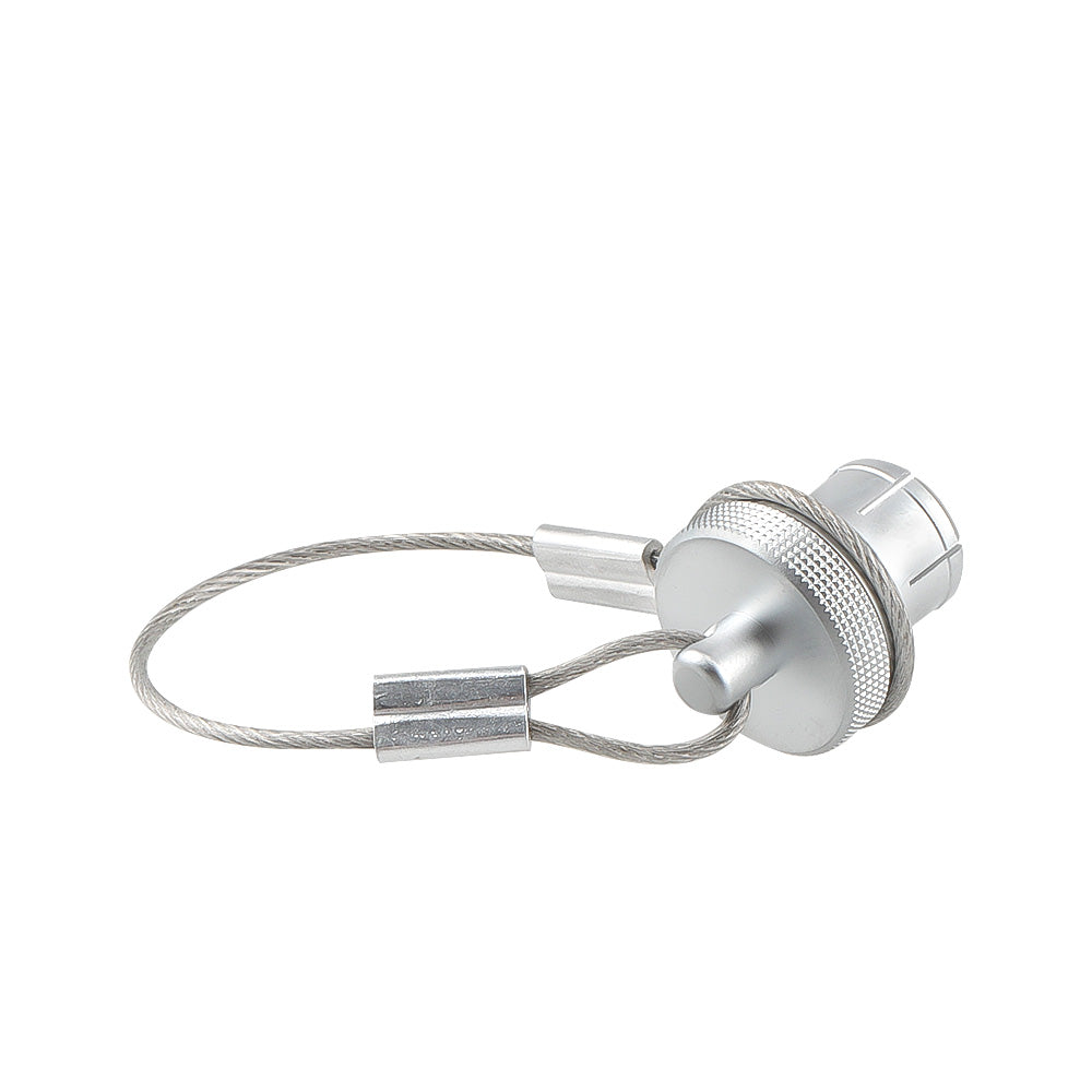 Alvin's Cables Dust Cap Compatible with LEMO 1B(12 mm) Connectors, Industrial Protective Cover with Metal Retention Wire, Dustproof, Moisture Resistant, 2 Pieces