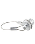 Alvin's Cables Dust Cap Compatible with LEMO 1B(12 mm) Connectors, Industrial Protective Cover with Metal Retention Wire, Dustproof, Moisture Resistant, 2 Pieces