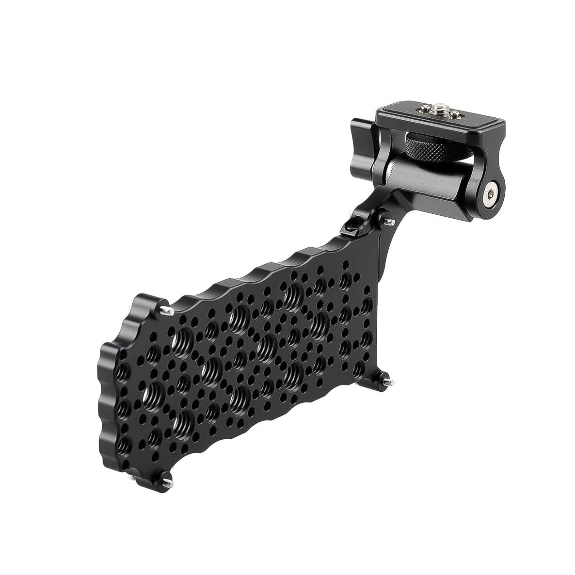 Alvin's Cables Monitor Mounting Bracket Compatible with Tilta Nucleus-M II FIZ Hand Unit, Quick-Release Back Plate with Anti-Twist 1/4"-20 Monitor Mount and 1/4"-20 3/8"-16 Accessory Threads