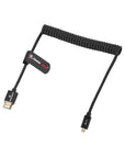 Alvin's Cables 8K 2.1 Micro-HDMI to Full HDMI Braided Cable, D to A Coiled HDMI for Atomos-Ninja-V for Canon-R5C R5 R6, for Sony A7RIII A7II A7M3 A7R IV A6500, for FUJIFILM X-T4 X-T3(18 to 28 Inch)