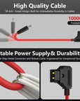 Alvin's Cables Ultra Soft Dtap to DC Cable for Atomos Ninja V, D-tap to 2.1 DC Power Cable for Blackmagic Design Video Assist,SmallHD 702,for Feelworld FW568 Monitor 60cm|23.6in