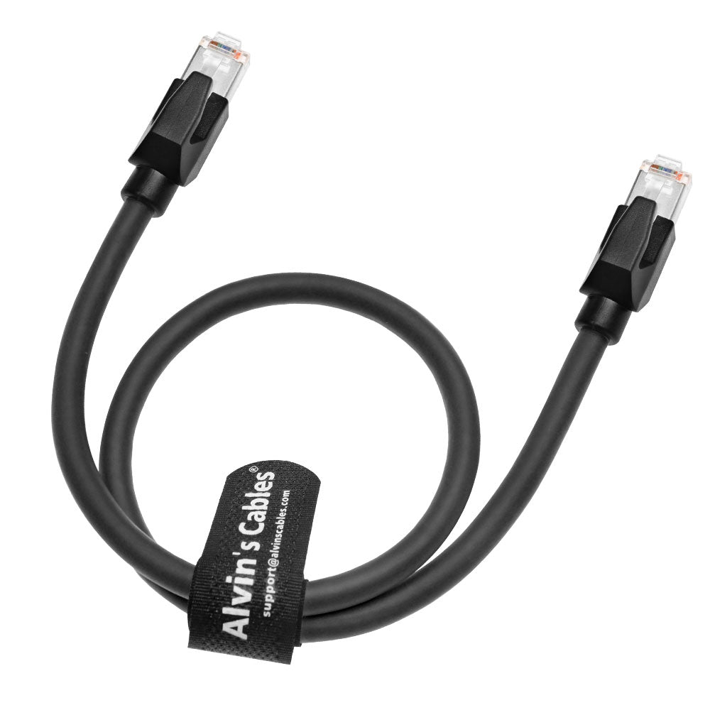 Alvin's Cables RJ45 Ethernet Cable, Cat6a Shielded Industrial Profinet Ethernet Cable High-Flex Drag-Chain High-Speed Gold-Plated Connectors for PLC, Robotics &amp; Motion Control 1ft/30cm
