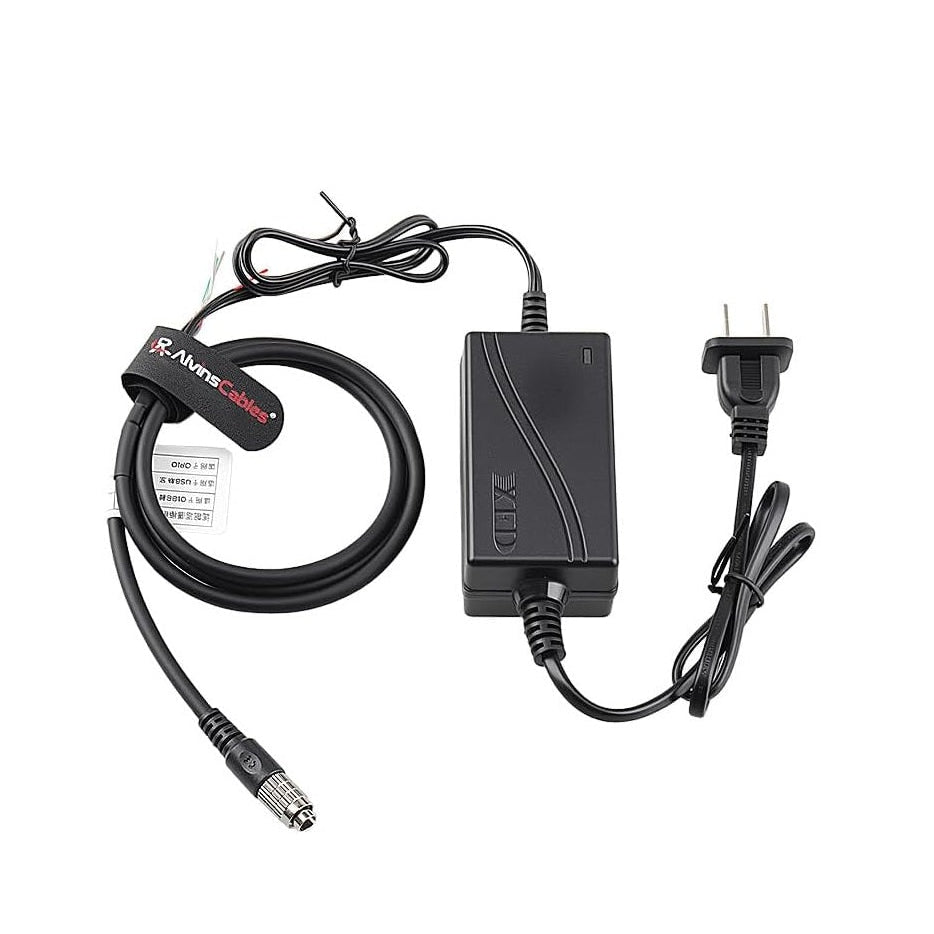 Alvin's Cables Industrial Camera IO Trigger Cable + HR25-7TP-8P Hirose 8 Pin Male Power Adapter for MindVision AVT PointGrey Basler Sony CCD GigE Camera 12V 2A (1Meter / 3.3 FT)