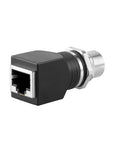 Alvin's Cables M12 X-Code 8-Pin to RJ45 Adapter Cat6a IP68 Waterproof Shielded, M12 Female to RJ45 Female Industrial Ethernet Connector for Cognex Keyence Basler Baumer Datalogic Microscan Sick