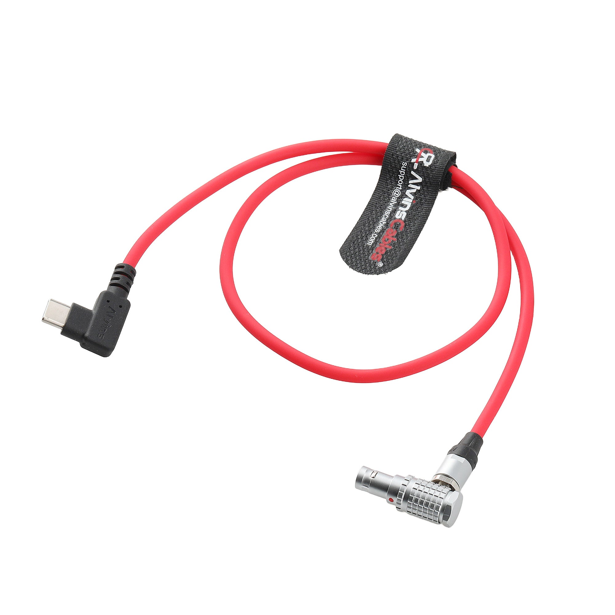 Alvin's Cables Record Control Cable for DJI Focus Pro &amp; Pixboom Spark, USB-C to Right Angle EXT 9 Pin Camera Control Cable, Ultra-Soft 50cm|19.7in