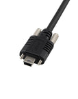 Alvin's Cables USB 2.0 Type-A to Locking Mini USB Cable, 13mm Dual-Screw Spacing for IDS Industrial Camera, High Flex Drag Chain Shielded