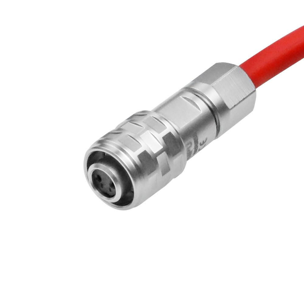 Alvin&#39;s Cables BMPCC 4K Power Cable, D-tap to 2 Pin Female Ultra Soft Cable for Blackmagic Pocket Cinema Camera 4K/ 6K, Braided 50cm/ Coiled cable