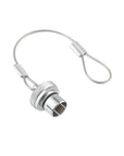 Alvin's Cables Dust Cap Compatible with LEMO 00B(6.4 mm) Connectors, Industrial Protective Cover with Metal Retention Wire, Dustproof, Moisture Resistant, 2 Pieces