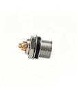 Alvins HR25-7TR-8P Hirose 8 Pin Male Circular Receptacle, Solder Cup Panel Mount Connector, Metal Threaded Locking for Industrial & Camera Equipment