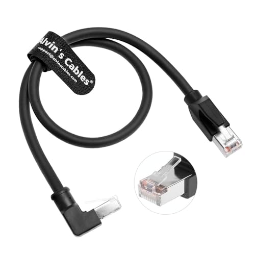 Alvin&#39;s Cables RJ45 Ethernet Cable, Cat6 Shielded Industrial Profinet Ethernet Cable High-Flex Drag-Chain High-Speed Gold-Plated Connectors for PLC, Robotics &amp; Motion Control