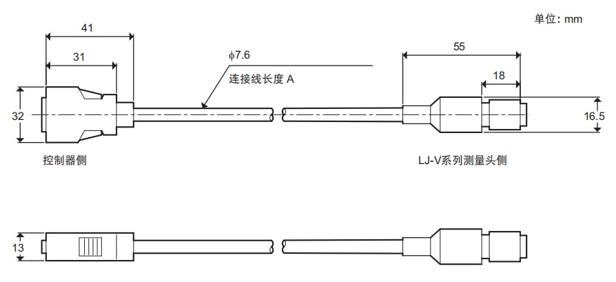 Alvin's Cables Keyence CB-B3 Sensor Head to Controller Connection