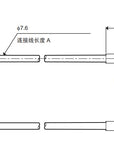 Alvin's Cables Keyence CB-B3 Sensor Head to Controller Connection Cable 20 Pin Male to SCSI 20P Cable for Keyence LJ-X8000 LJ-V7000 Laser Profiler