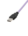 Alvin's Cables USB 2.0 Type-A to Locking Mini USB Cable, 15mm Dual-Screw Spacing for Daheng Industrial Camera, High Flex Drag Chain Shielded, Convex Port, 1m/3.3ft Purple