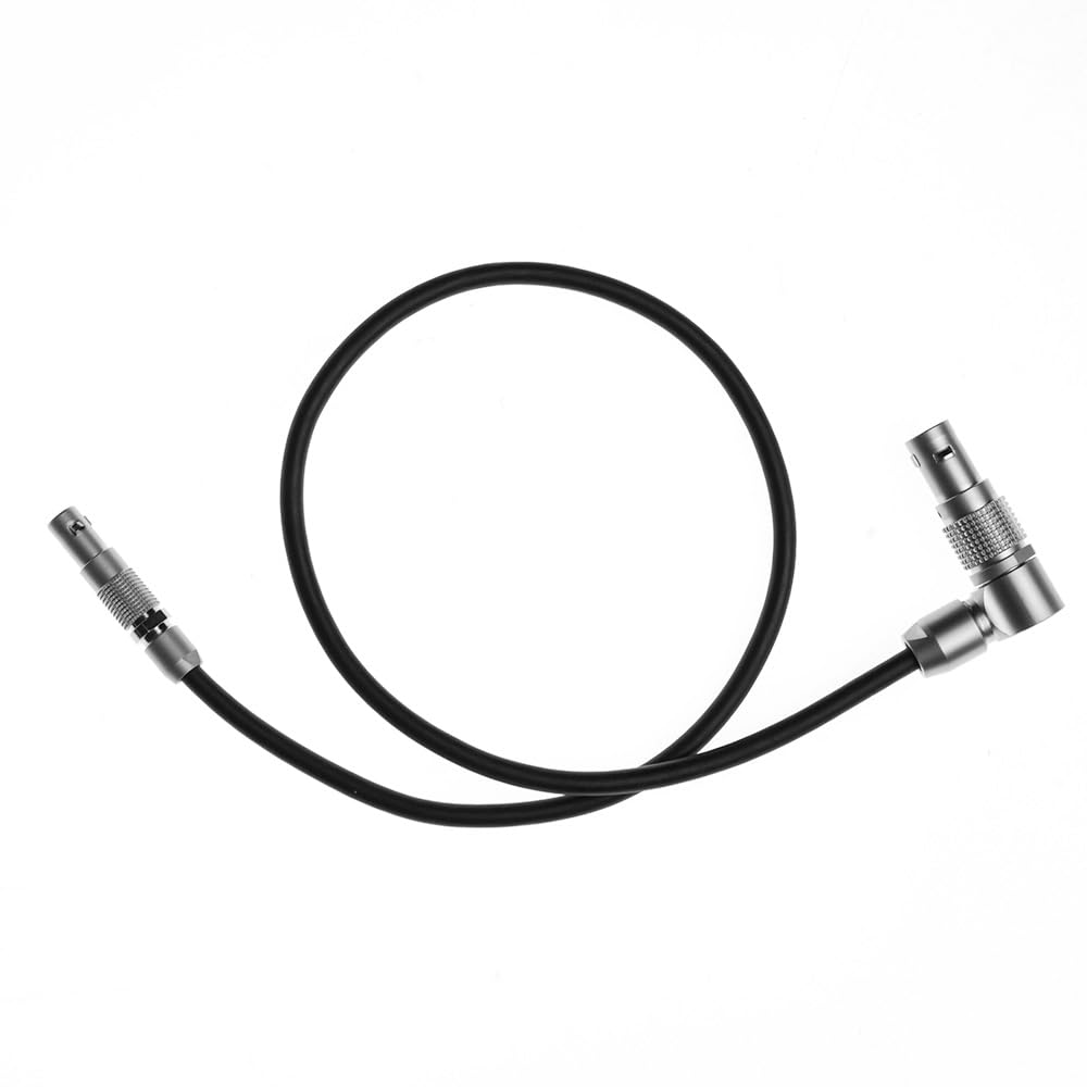 Alvin&#39;s Cables Run Stop Cable for RED Komodo, RED V-Raptor Camera from Teradek RT Latitude MDR, Ctrl 4 Pin to Rotatable Right Angle 9 Pin Control Cable 45cm/18in