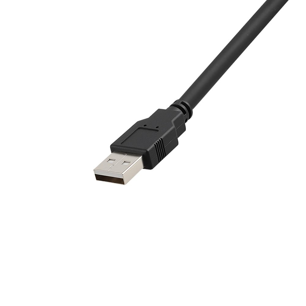 Alvin's Cables USB 2.0 Type-A to Locking Mini USB Cable, 15mm Dual-Screw Spacing for Daheng Industrial Camera, High Flex Drag Chain Shielded, Convex Port, 1m/3.3ft Purple