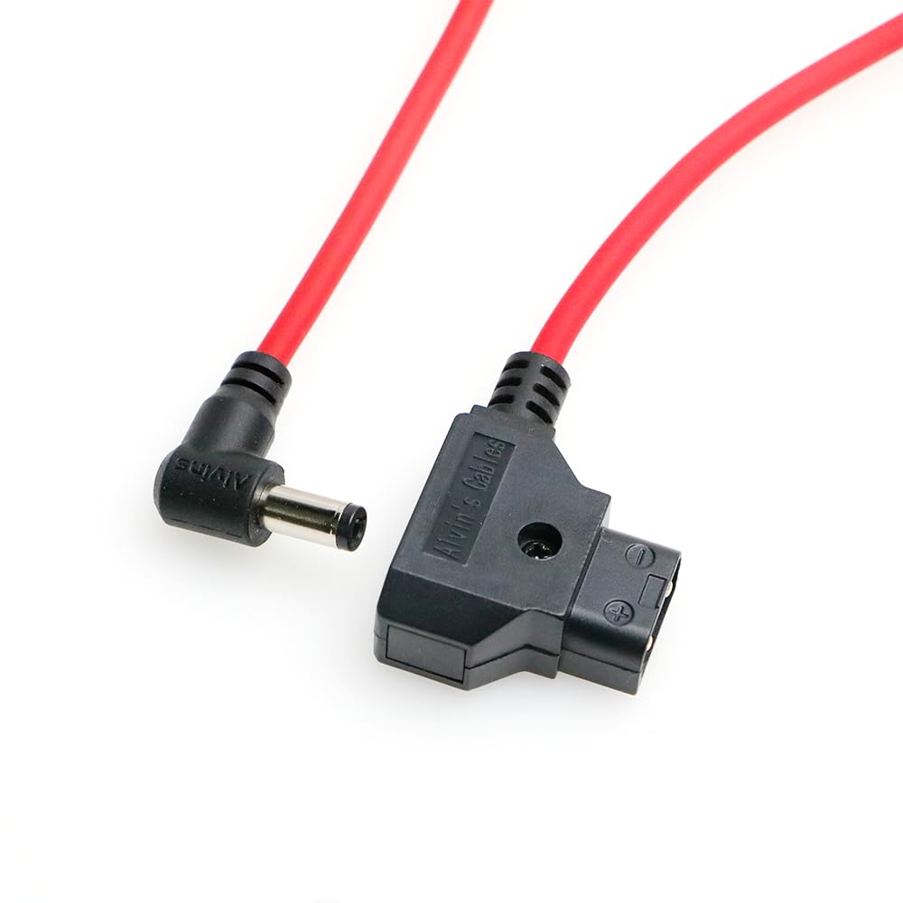 Alvin's Cables Ultra Soft Dtap to DC Cable Right Angle for Atomos Shogun,D-tap to 2.1 DC Power Cable for Blackmagic Design Video Assist,SmallHD 702,for Feelworld FW568 Monitor 1m|39.7in