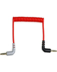 Alvin's Cables 3.5mm TRS to TRRS SC7 Patch Cable for Rode VideoMic| VideoMicro Go| BOYA Mic, for iPhone| Smartphone| Tablets, 1/8 Male Right Angle Microphone Coiled Cable