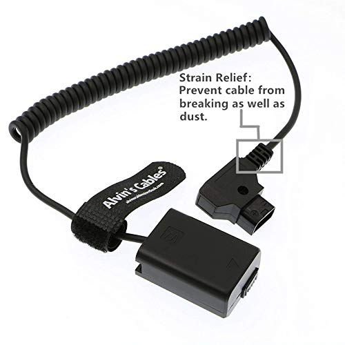 Alvin&#39;s Cables NP-FW50 Dummy Battery to D-Tap Power Cable for Sony A7R A7S A7II NEX Series Camera
