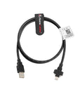 Alvin's Cables USB 2.0 Type-A to Locking Mini USB Cable, 15mm Dual-Screw Spacing for Daheng Industrial Camera, High Flex Drag Chain Shielded, Convex Port, 1m/3.3ft Purple